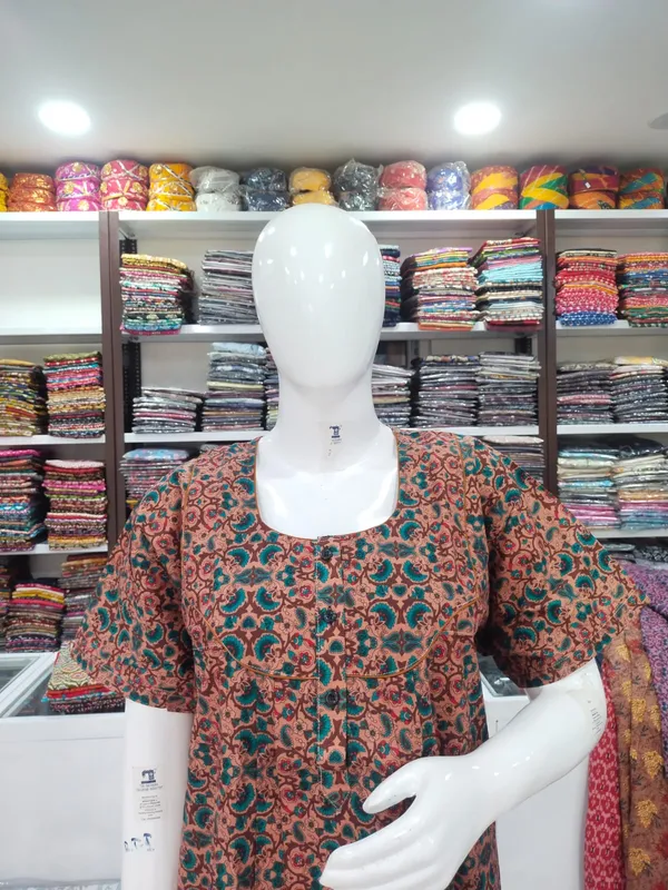 Light_Brown_Pure_Cotton_Nighty_For_Women