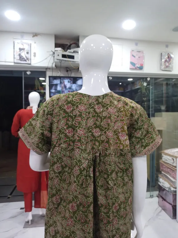 Green_Pure_Cotton_Nighty_For_Women