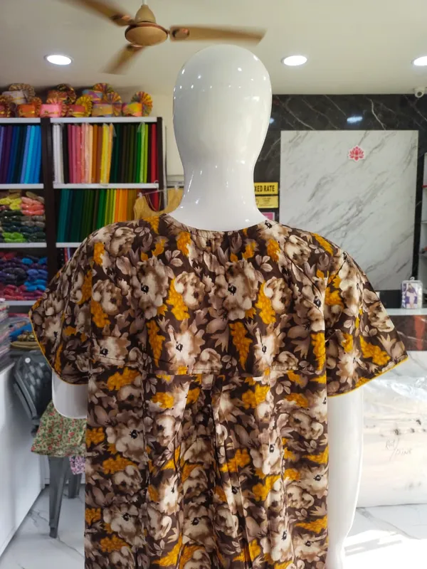 Coffee_Pure_Cotton_Nighty_For_Women