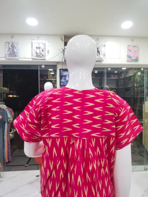 Dark_Rani_Pink_Pure_Cotton_Nighty_For_Women