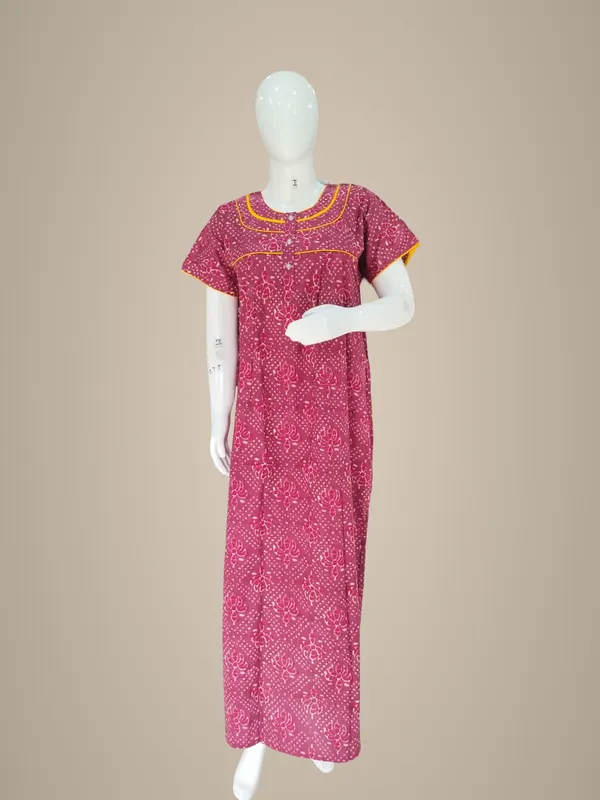 Dusty_Pink_Pure_Cotton_Nighty_For_Women