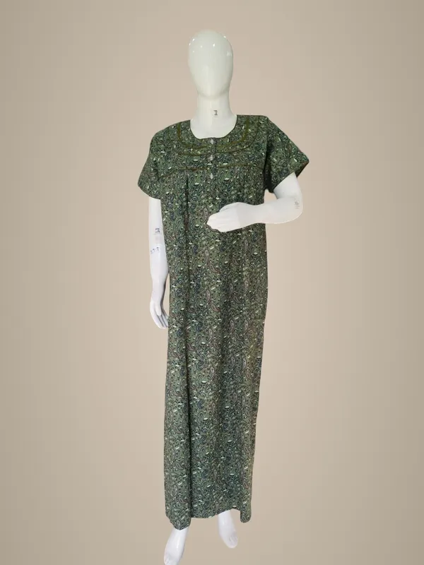 Dark_Pista_Pure_Cotton_Nighty_For_Women
