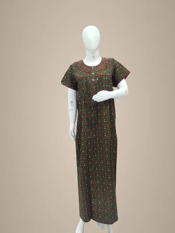 Mehendi_Pure_Cotton_Nighty_For_Women