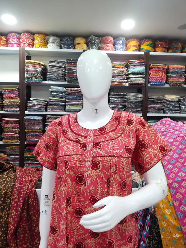 Carrot_Pure_Cotton_Nighty_For_Women