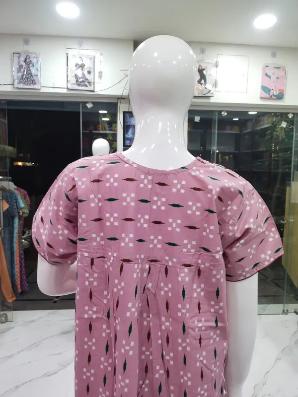 Paste_Pink_Pure_Cotton_Nighty_For_Women