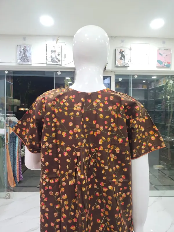 Coffee_Pure_Cotton_Nighty_For_Women