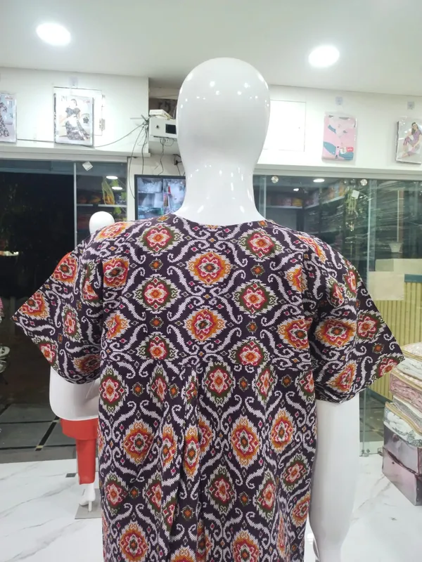 Wine_Pure_Cotton_Nighty_For_Women