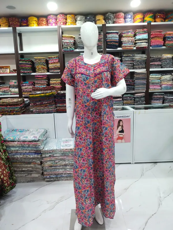 Rani_Pink_Polyester_Cotton_Nighty_For_Women