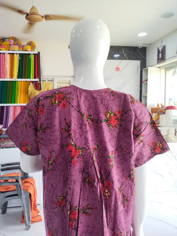 Dusty_Purple_Pure_Cotton_Nighty_For_Women