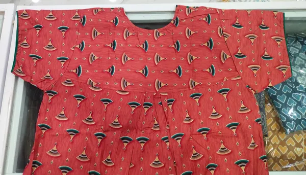 Rusty_Red_Pure_Cotton_Nighty_For_Women