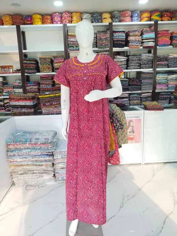 Dusty_Pink_Pure_Cotton_Nighty_For_Women