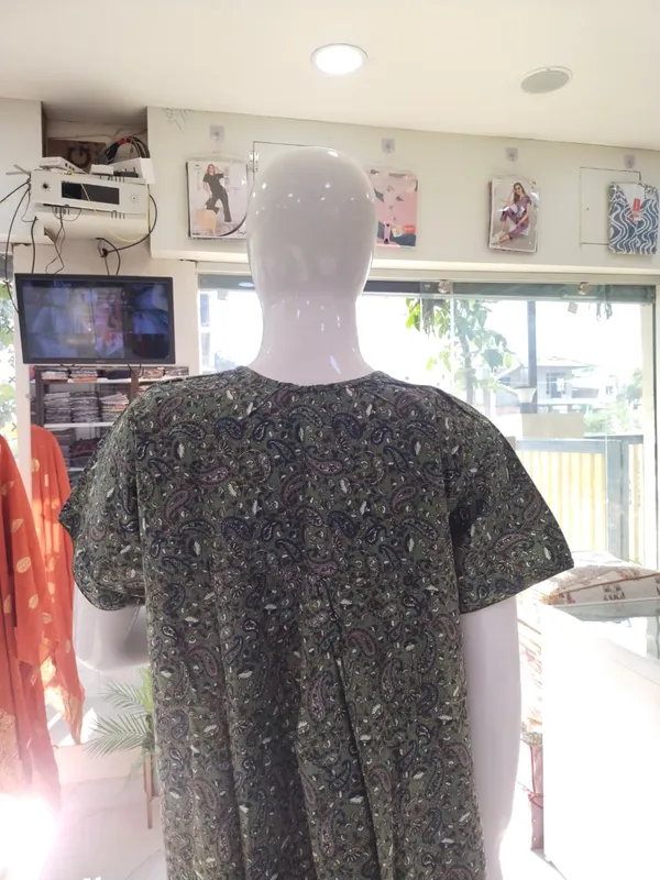 Dark_Pista_Pure_Cotton_Nighty_For_Women