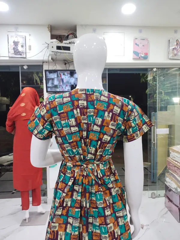Wine_Pure_Cotton_Nighty_For_Women