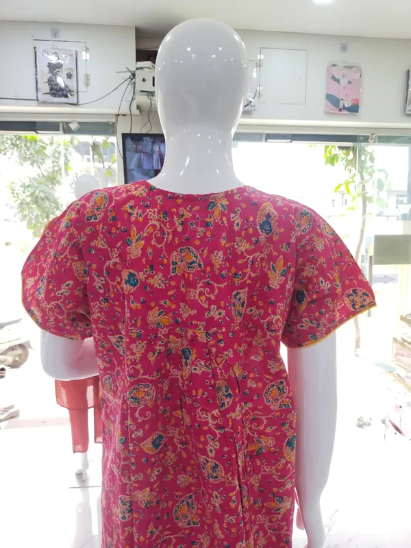 Rani_Pink_Pure_Cotton_Nighty_For_Women