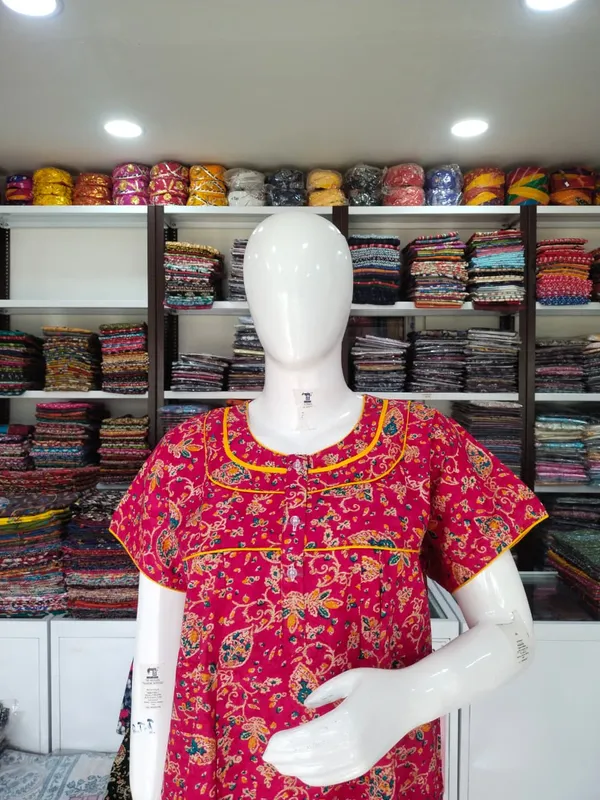 Rani_Pink_Pure_Cotton_Nighty_For_Women