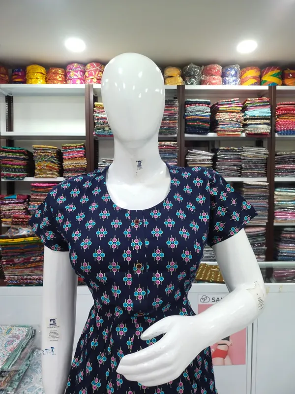 Dark_Navy_Blue_Pure_Cotton_Nighty_For_Women