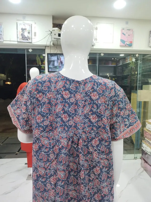 Dusty_Blue_Pure_Cotton_Nighty_For_Women