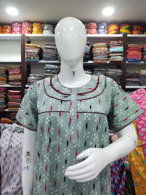 Pastel_Green_Pure_Cotton_Nighty_For_Women