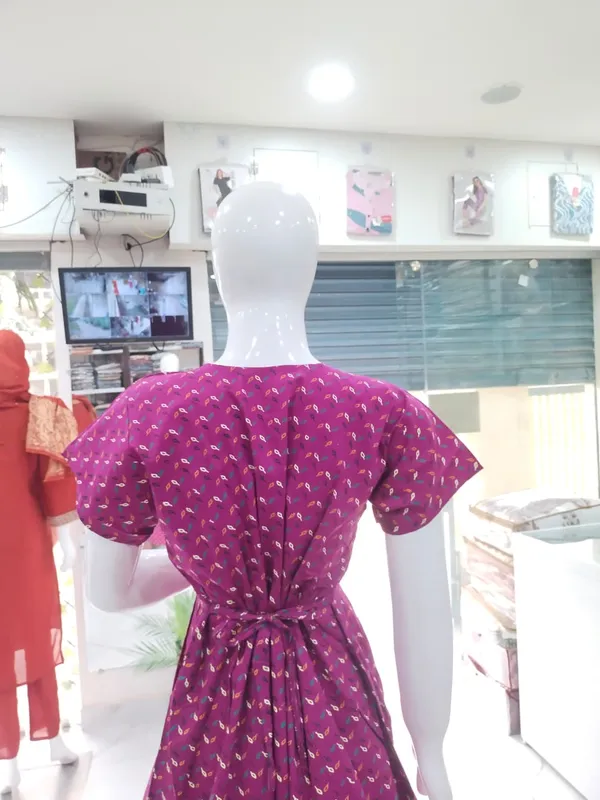 Dark_Rani_Pink_Pure_Cotton_Nighty_For_Women