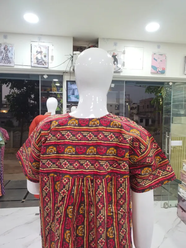 Brown_Pure_Cotton_Nighty_For_Women