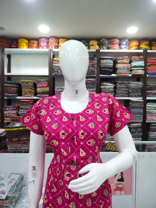 Rani_Pink_Pure_Cotton_Nighty_For_Women
