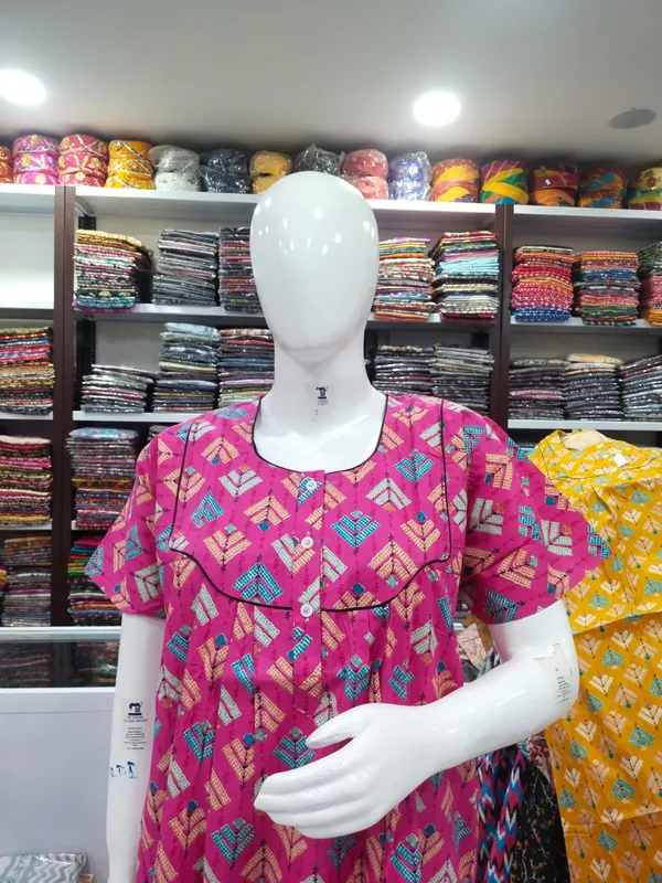 Rani_Pink_Pure_Cotton_Nighty_For_Women