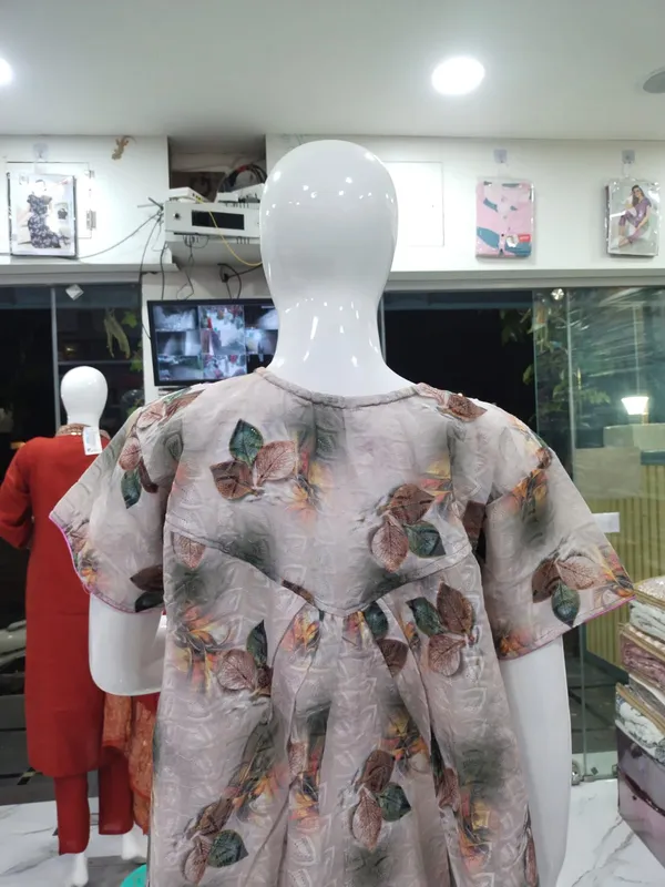 Light_Grey_Polyester_Cotton_Nighty_For_Women