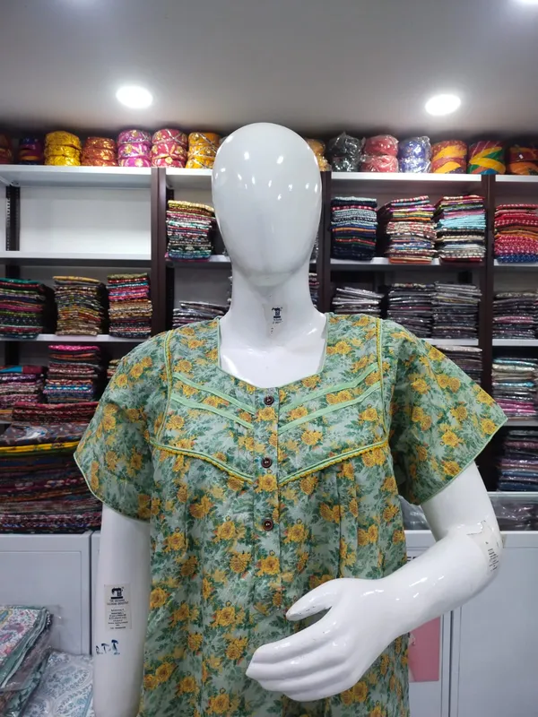 Pista_Green_Polyester_Cotton_Nighty_For_Women