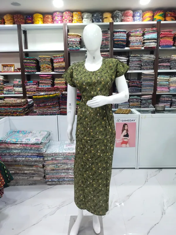 Pastel_Green_Pure_Cotton_Nighty_For_Women