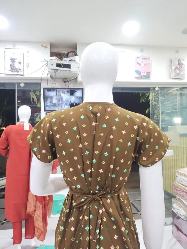Dark_Mehendi_Pure_Cotton_Nighty_For_Women