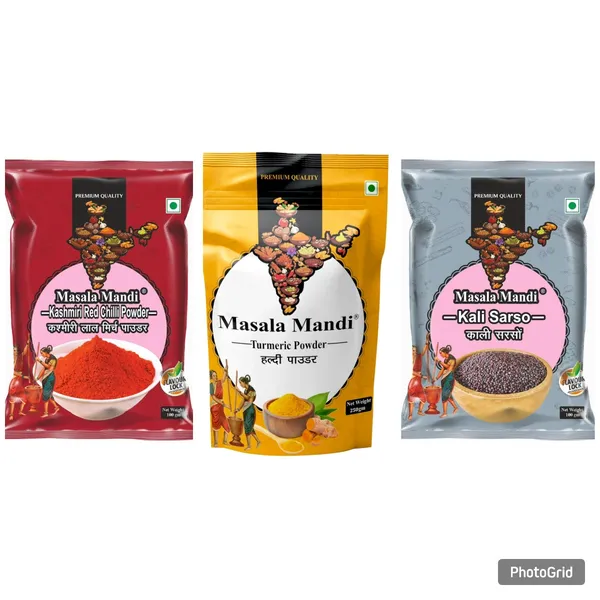 Turmeric_Powder_And_Kashmiri_Lal_Mirch_And_Kali_Sarson_Pack_Of_3_100_Gram