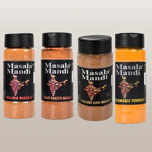 Rajma_Masala,_Shahi_Paneer,_Punjabi_Kadhi_And_Turmeric_Spice_Bottle_Combo_Of_4