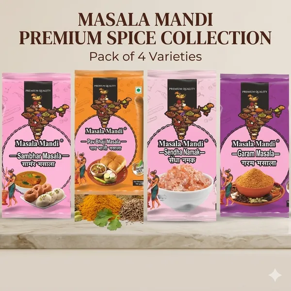 Pav_Bhaji_,_Sambhar_Masala_,_Sendha_Namak_And_Garam_Masala_Spice_Combo_Pack_Of_4