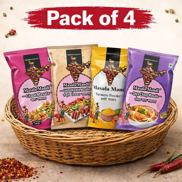 Soya_Chaap_,_Tandoori_Tikka_,_Chaat_Masala_And_Haldi_Spice_Combo_Pack_Of_4
