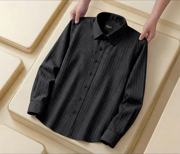 Black_And_Brown_Cotton_Blend_Full_Sleeve_Shirt_For_Men_(Pack_Of_2)