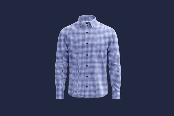 Blue_And_White_Cotton_Blend_Full_Sleeve_Shirt_For_Men