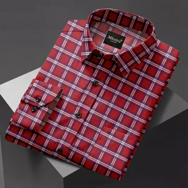 Multicolor_Cotton_Blend_Full_Sleeve_Shirt_For_Men