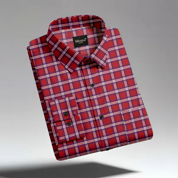 Multicolor_Cotton_Blend_Full_Sleeve_Shirt_For_Men