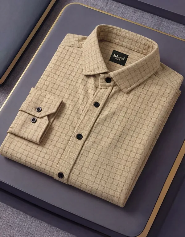 Beige_Cotton_Blend_Full_Sleeve_Shirt_For_Men