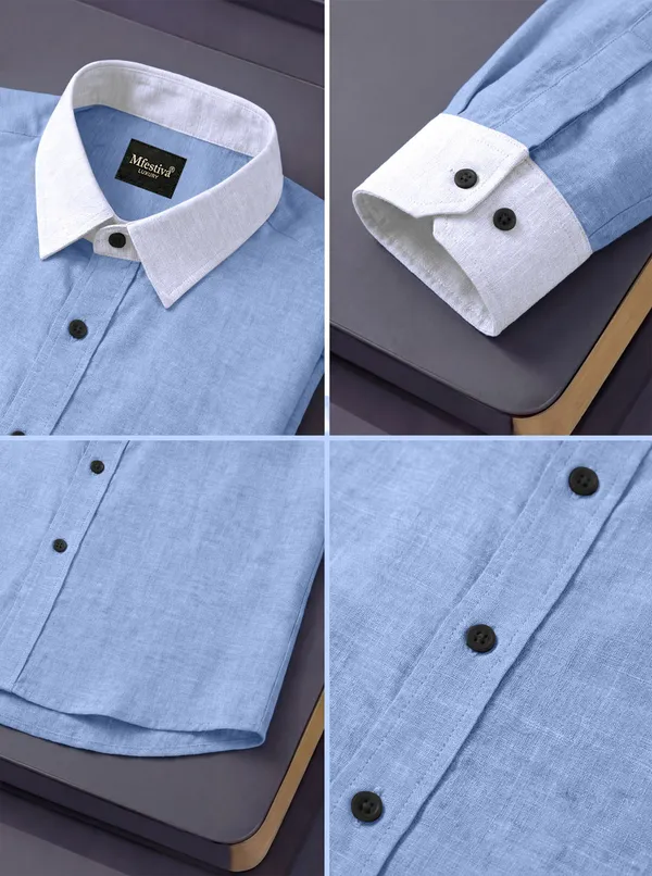 Blue_Cotton_Blend_Full_Sleeve_Shirt_For_Men