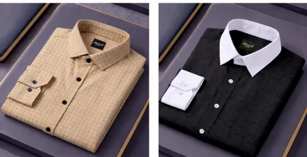 Beige_And_Black_Cotton_Blend_Full_Sleeve_Shirt_For_Men_(Pack_Of_2)