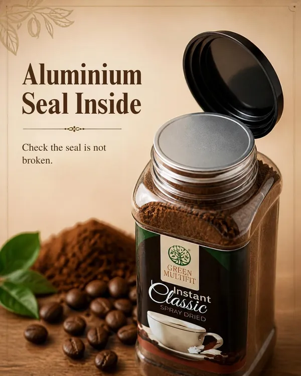 Greenmultifit_Spray_Dried_Instant_Coffee_Classic_-_Blend_Of_Pure_Arabica_Robusta_Beans_Rich_Aroma_Smooth_Taste_Strong_Black_Coffee_No_Added_Sugar_Hot_Cold_Coffee_Made_In_India_70g_Pet_Jar_Default_Title
