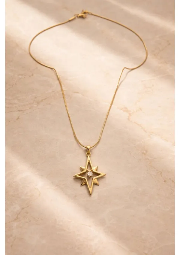 Gold-Toned_Star_Pendant_Necklace_With_Crystal_Center