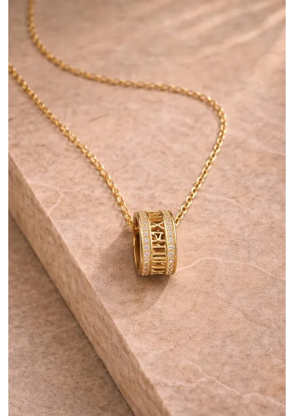 Roman_Numeral_Gold-Tone_Pendant_Necklace_With_Crystal_Accents