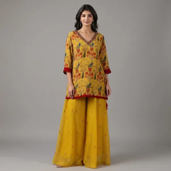 Multicolor_Abstract_Print_Kurta_With_Plazzo_Set