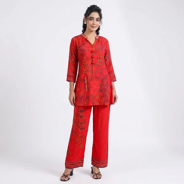 Multicolor_Fusion_Abstract_Printed_Kurti_Set_For_Women