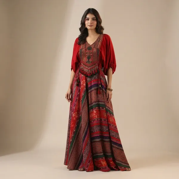 Multicolor_Tribal_Embroidered_Maxi_Dress_with_Tassels