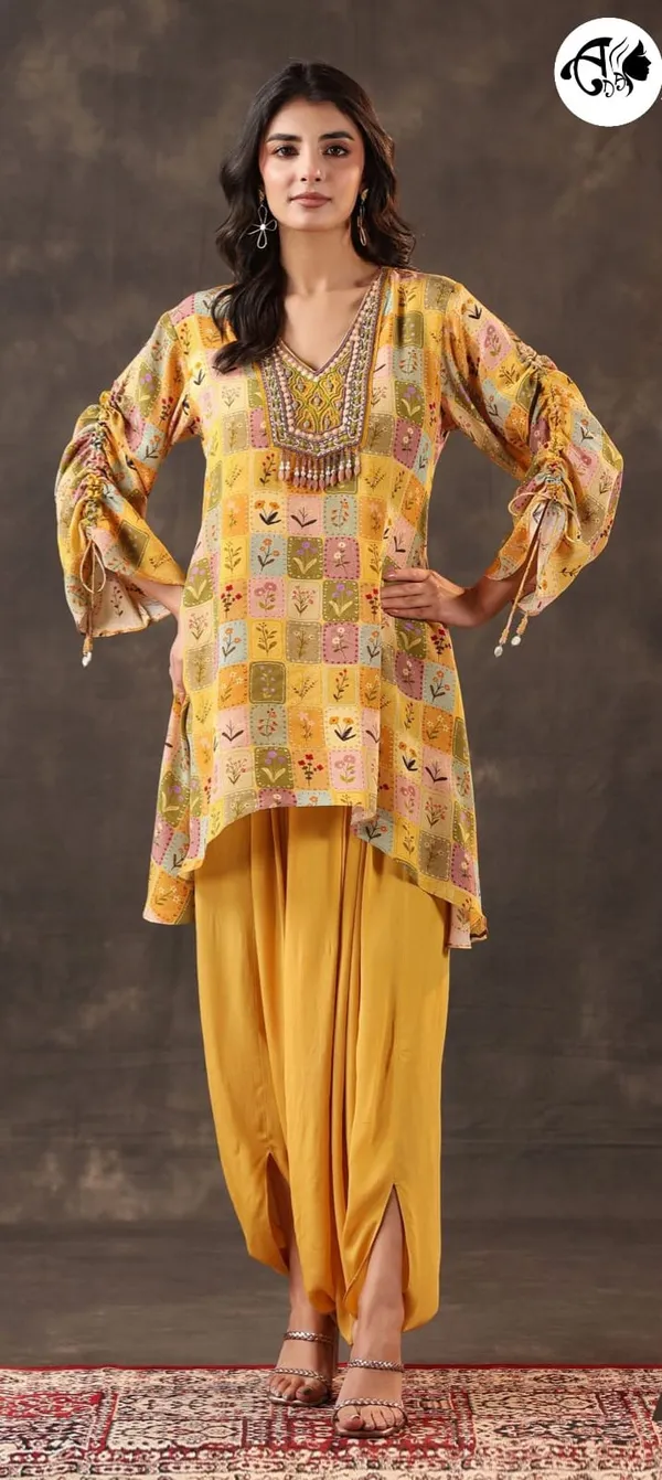 Multicolor_Patchwork_Printed_Kurti_Set