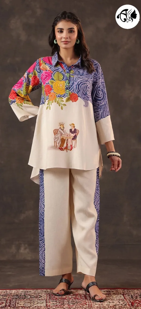 Multicolor_Artistic_Print_Kurta_Co_Ord_Set