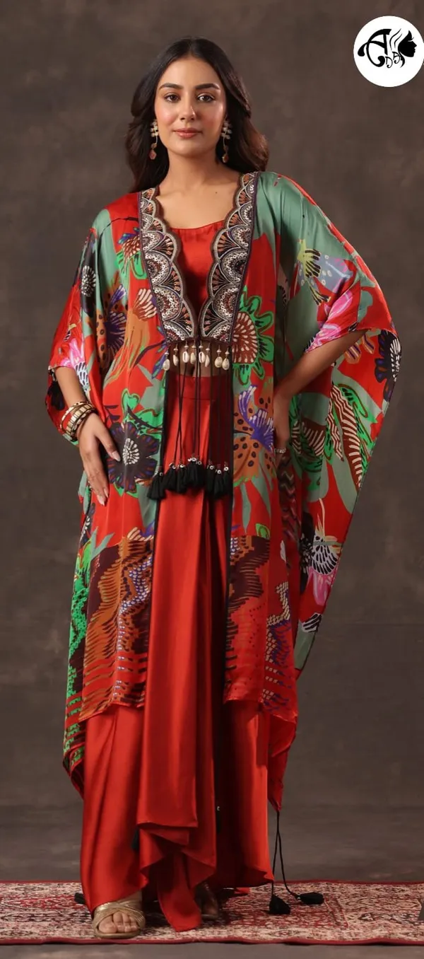 Multicolor_Printed_Kaftan_Jacket_with_Inner_Maxi_Dress